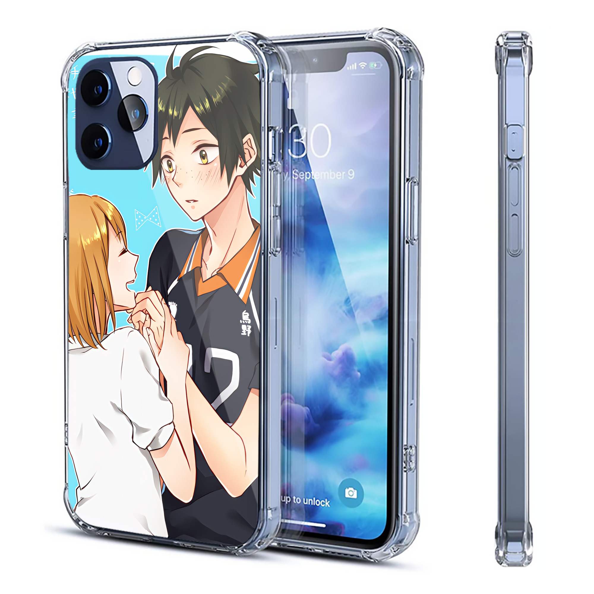 （画像用） ハイキュー!! Haikyu!! 【iPhone 12シリーズ対応】透明スマホケース（クリアソフトケース）